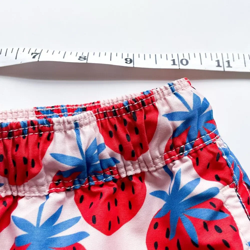 Boy's Hanna Andersson Swim Trunks Strawberry Print Size 6/7